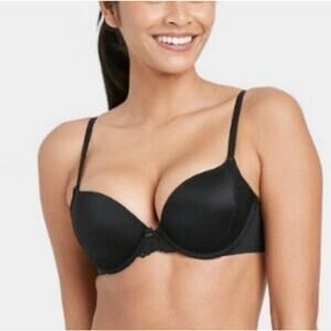 Women's The Radiant Racerback Push Up Bra - Black, Auden, Size 36A